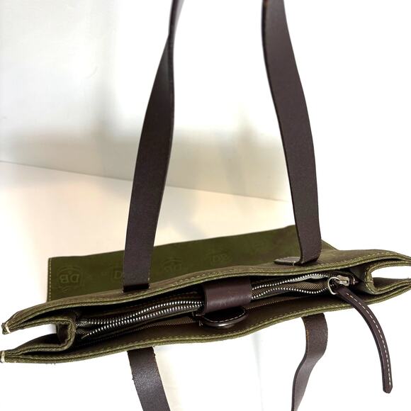 Dooney & Bourke - East/West Donegal Crest Tote Handbag  - Green/Brown - Picture 8 of 9